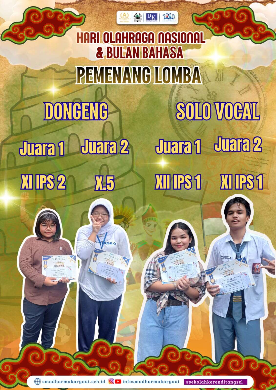 HAORNAS DAN BULAN BAHASA SMA DHARMA KARYA UT 2025